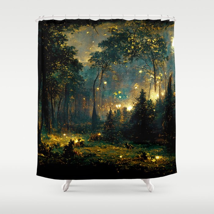 Walking through the fairy forest Shower Curtain Gallery Image 1