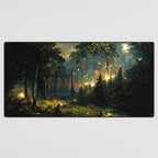 Walking through the fairy forest Desk Mat Gallery Image 3
