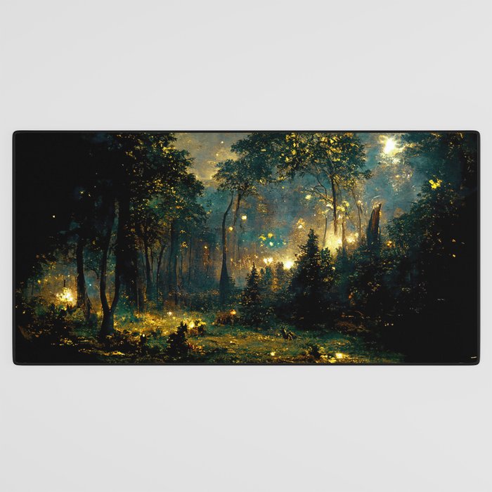 Walking through the fairy forest Desk Mat Gallery Image 3