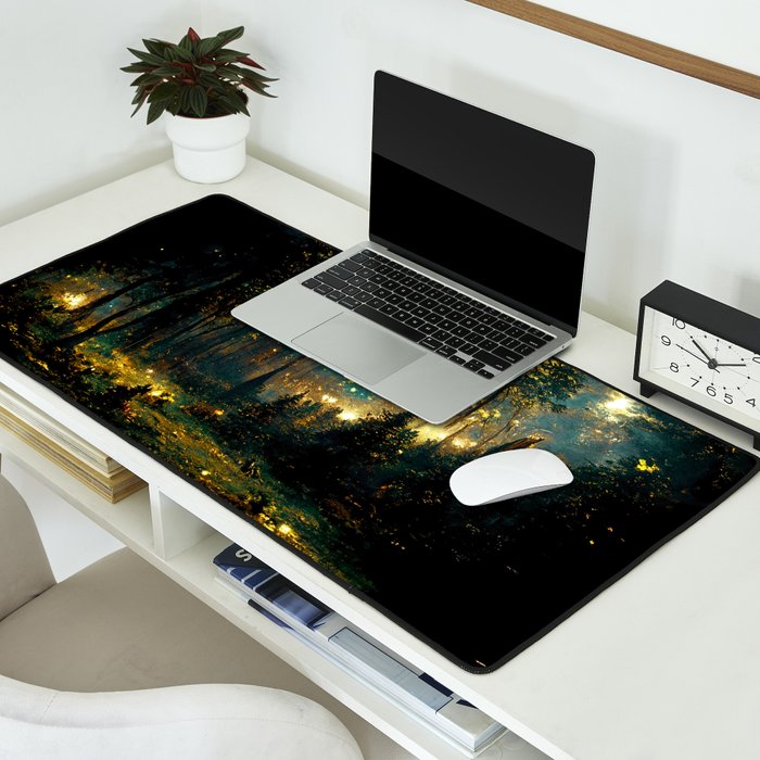 Walking through the fairy forest Desk Mat Gallery Image 2