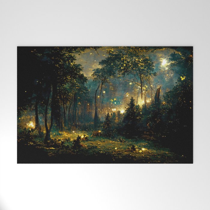 Walking through the fairy forest Welcome Mat Gallery Image 1