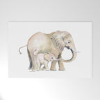 Mom and Baby Elephant 2 Welcome Mat Gallery Image 1