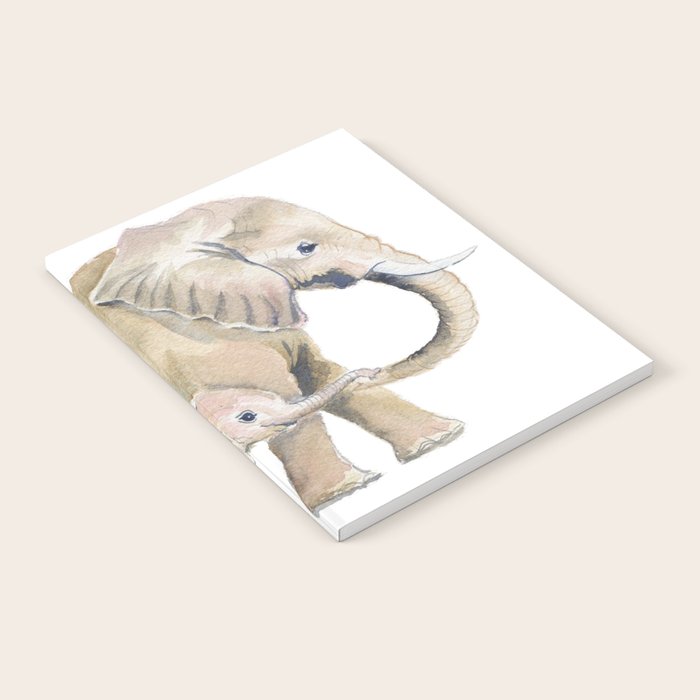 Mom and Baby Elephant 2 Notebook Gallery Image 2