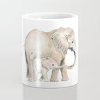 Mom and Baby Elephant 2 Coffee Mug Gallery Image 4