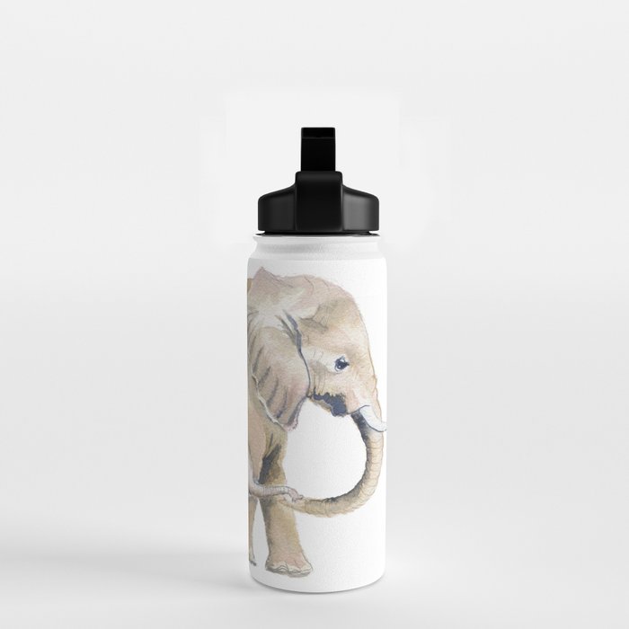Mom and Baby Elephant 2 Water Bottle Gallery Image 2
