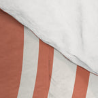 Wavy Stripes XLVII - Brick Red Comforter Gallery Image 4