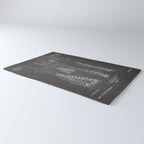 Lacrosse Stick Patent - Lacrosse Player Art - Black Chalkboard Rug Gallery Image 3