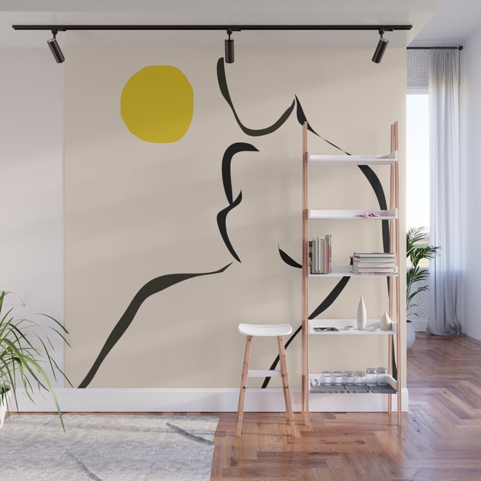 abstract minimal nude Wall Mural Gallery Image 1