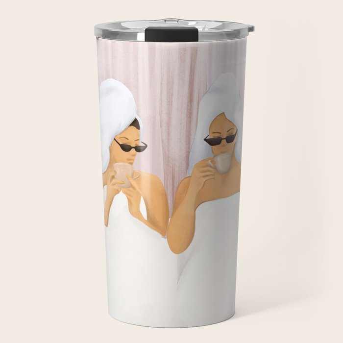 Morning with a friend Travel Mug Gallery Image 1