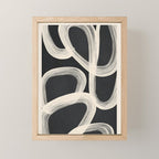 Black and White  Abstract Line Art  2 Mini Art Print Gallery Image 1