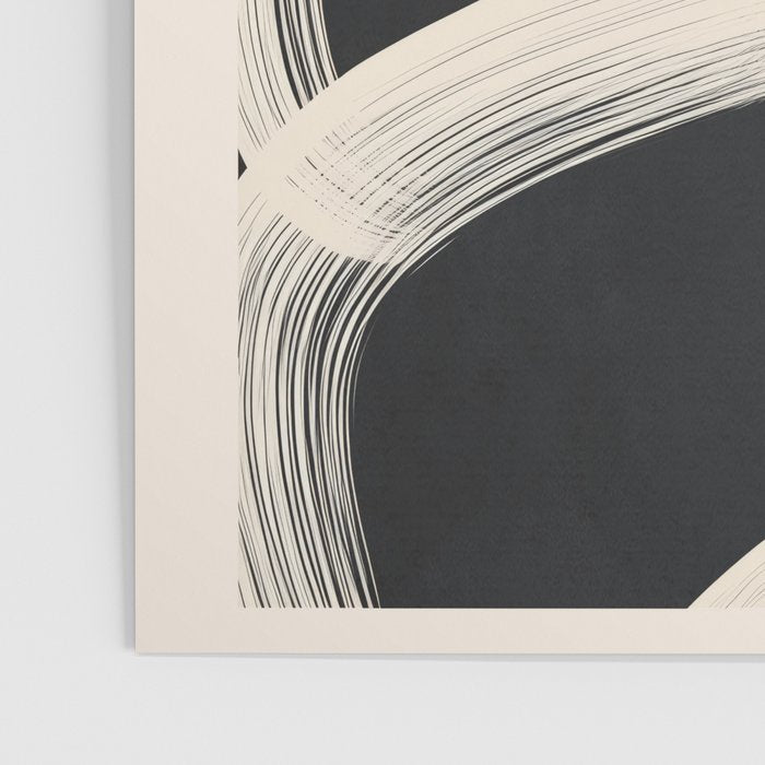 Black and White  Abstract Line Art  2 Poster Gallery Image 3