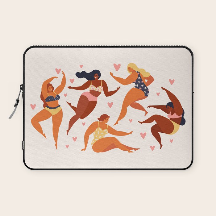 Body Positive. Women in summer swimsuits Laptop Sleeve Gallery Image 1
