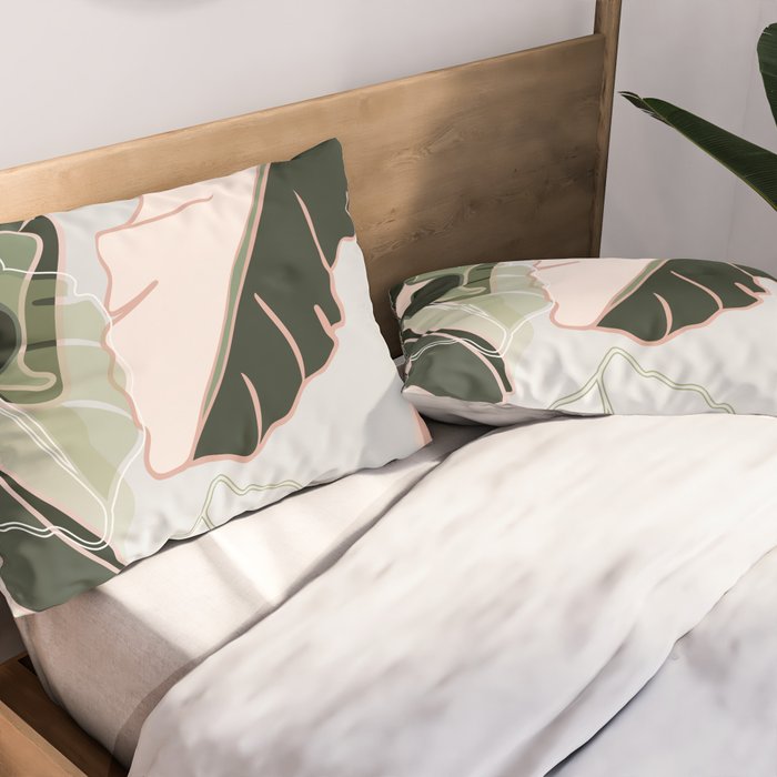 leaves Pillow Sham Gallery Image 2