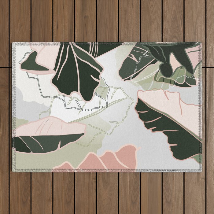 leaves Outdoor Rug Gallery Image 1
