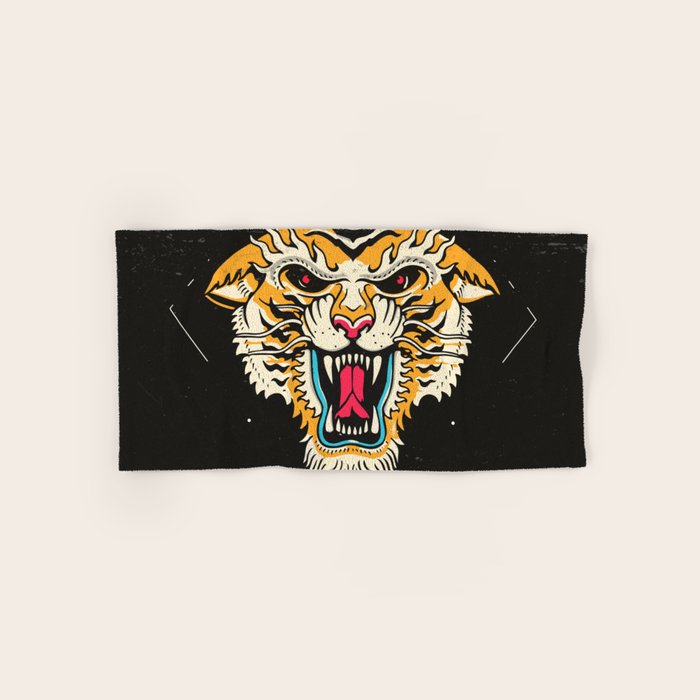 Tiger 3 Eyes Bath Towel Gallery Image 1
