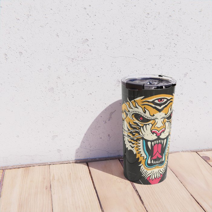 Tiger 3 Eyes Travel Mug Gallery Image 4