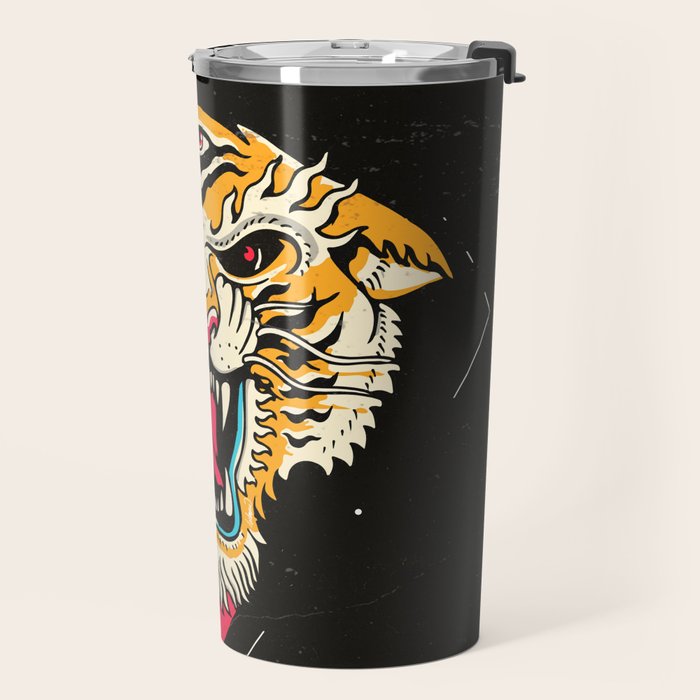 Tiger 3 Eyes Travel Mug Gallery Image 2