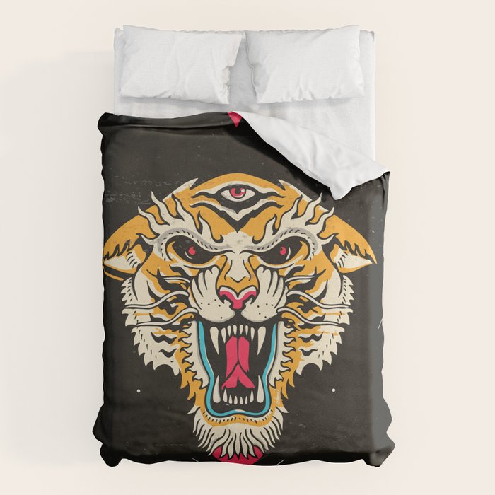 Tiger 3 Eyes Duvet Cover Gallery Image 6