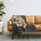 Tiger 3 Eyes Throw Blanket Gallery Image 1