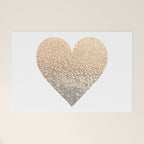 GOLD HEART Welcome Mat Gallery Image 1