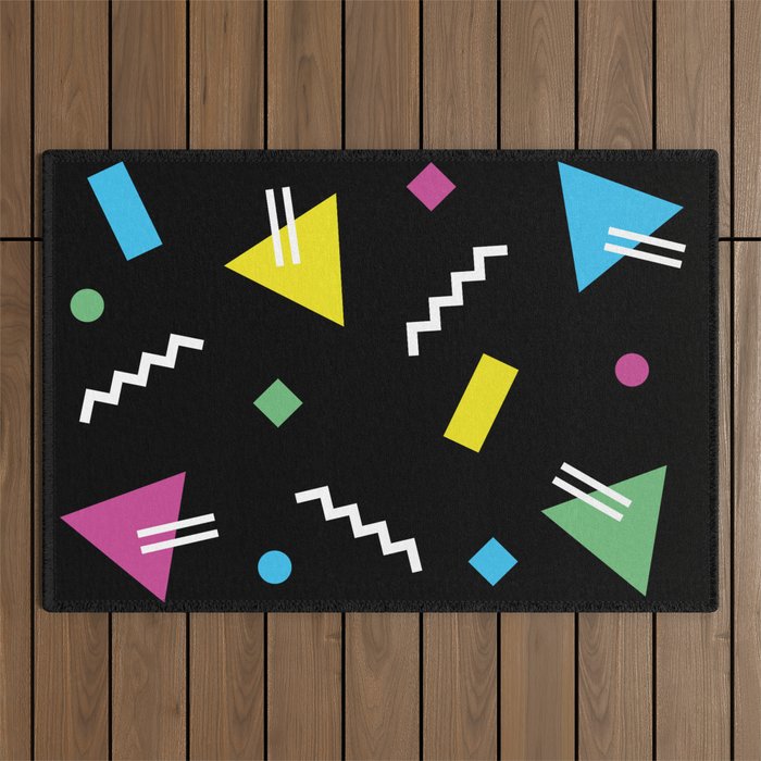 Memphis pattern 62 - 80s / 90s Retro Outdoor Rug Gallery Image 1