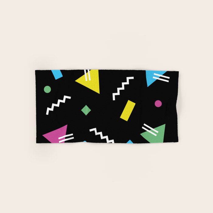 Memphis pattern 62 - 80s / 90s Retro Bath Towel Gallery Image 1