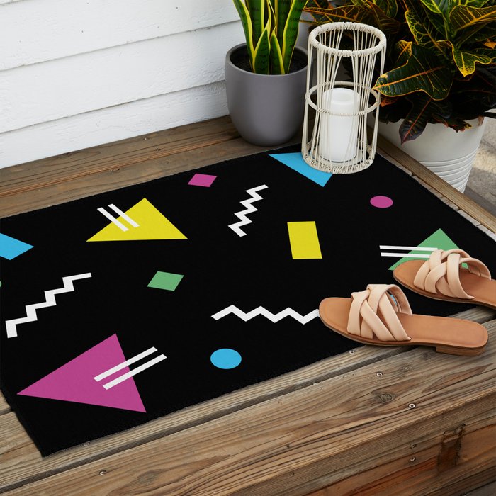 Memphis pattern 62 - 80s / 90s Retro Outdoor Rug Gallery Image 2