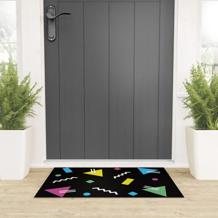 Memphis pattern 62 - 80s / 90s Retro Welcome Mat Gallery Image 3
