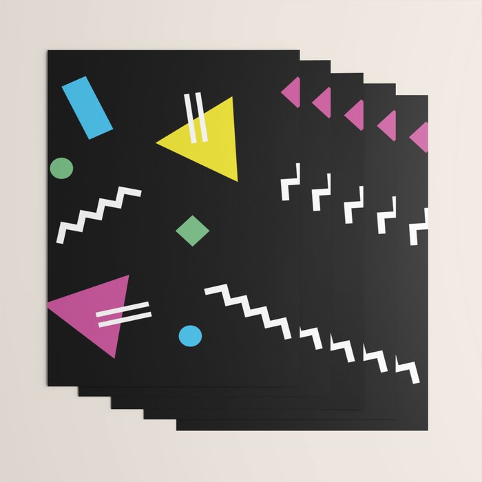 Memphis pattern 62 - 80s / 90s Retro Wrapping Paper Gallery Image 3