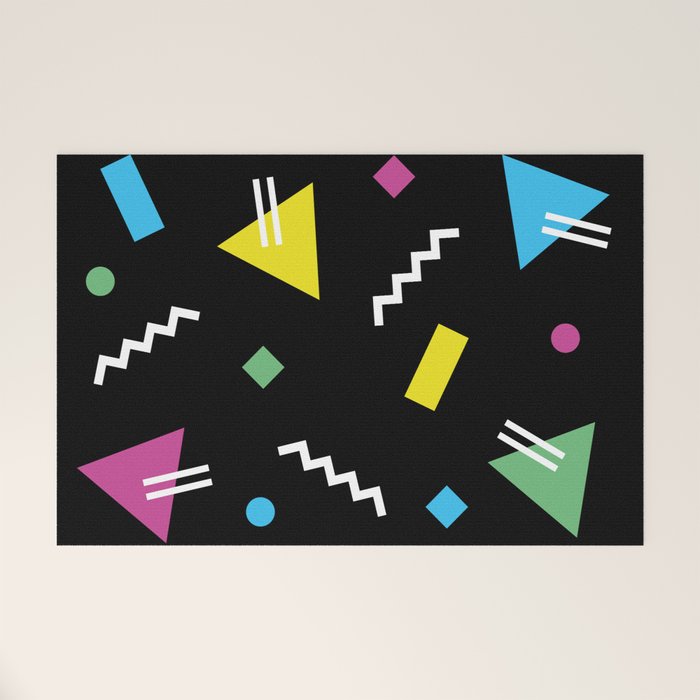Memphis pattern 62 - 80s / 90s Retro Welcome Mat Gallery Image 1
