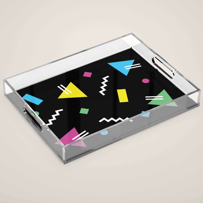 Memphis pattern 62 - 80s / 90s Retro Acrylic Tray Gallery Image 1