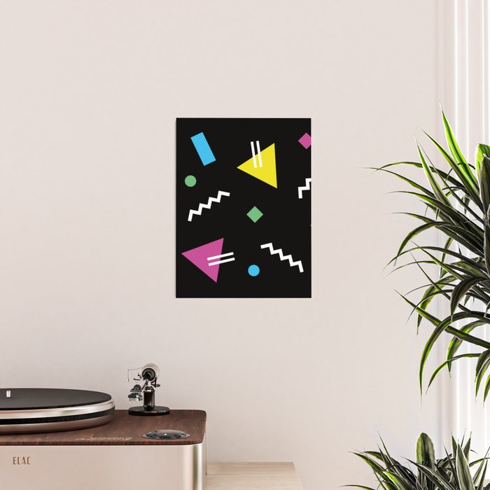 Memphis pattern 62 - 80s / 90s Retro Poster Gallery Image 2