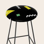 Memphis pattern 62 - 80s / 90s Retro Stool Gallery Image 2