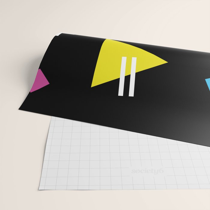 Memphis pattern 62 - 80s / 90s Retro Wrapping Paper Gallery Image 2