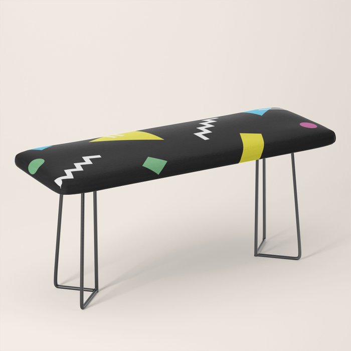 Memphis pattern 62 - 80s / 90s Retro Bench Gallery Image 1
