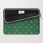 Christmas reindeer animal art pattern Laptop Sleeve Gallery Image 2
