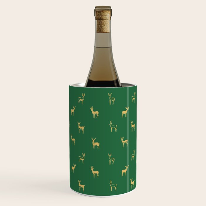 Christmas reindeer animal art pattern Wine Chiller Gallery Image 1