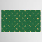 Christmas reindeer animal art pattern Tablecloth Gallery Image 2
