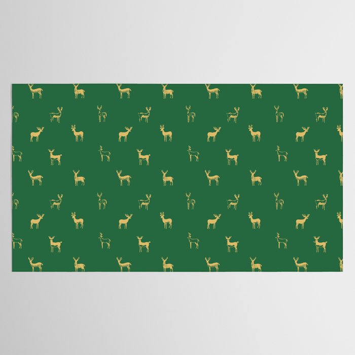 Christmas reindeer animal art pattern Tablecloth Gallery Image 2