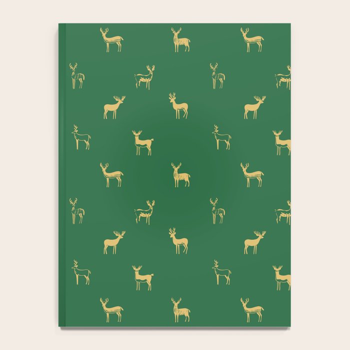 Christmas reindeer animal art pattern Notebook Gallery Image 4