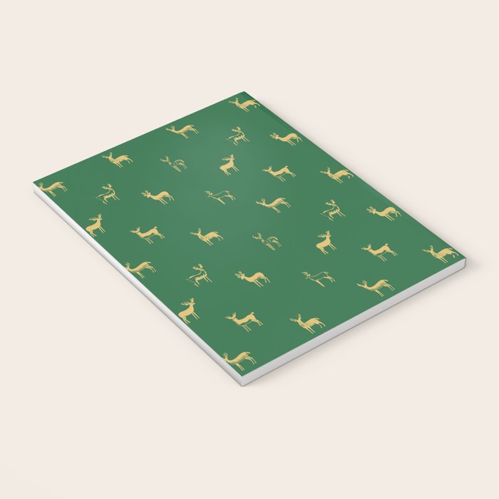 Christmas reindeer animal art pattern Notebook Gallery Image 3