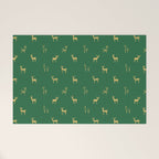 Christmas reindeer animal art pattern Welcome Mat Gallery Image 1