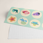 Hermit crab & starfish Wrapping Paper Gallery Image 2