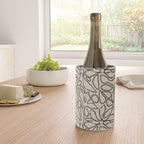Abstract vintage flower art pattern Wine Chiller Gallery Image 4