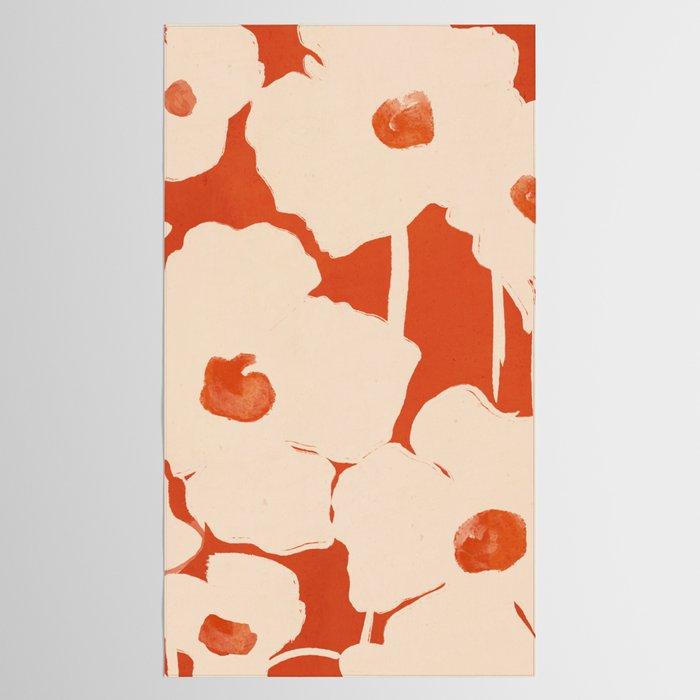 Abstract Flowers 4 Tablecloth Gallery Image 2