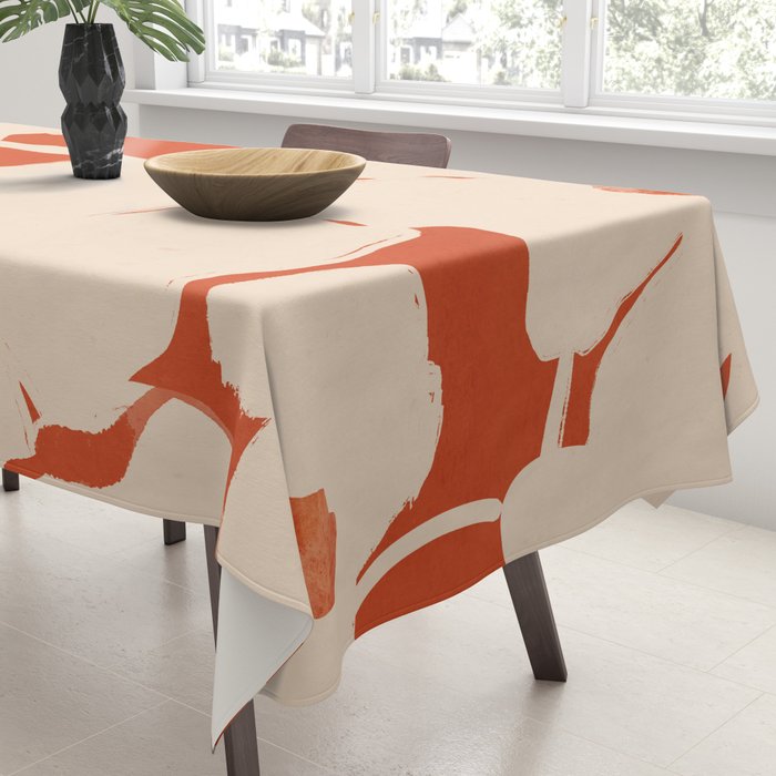 Abstract Flowers 4 Tablecloth Gallery Image 3