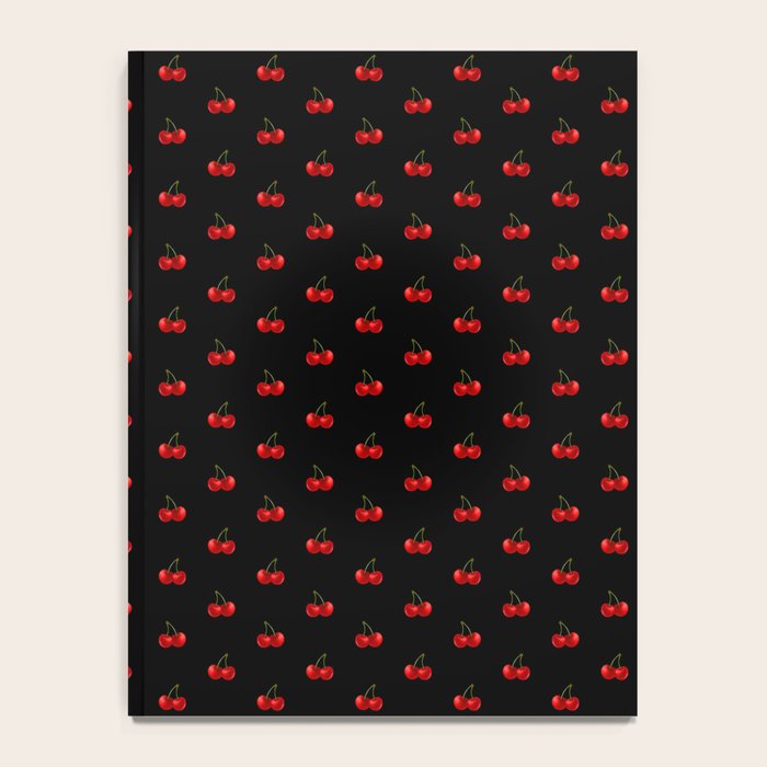 Y2K Cherries - Black Pattern Miniature Notebook Gallery Image 4