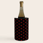 Y2K Cherries - Black Pattern Miniature Wine Chiller Gallery Image 1