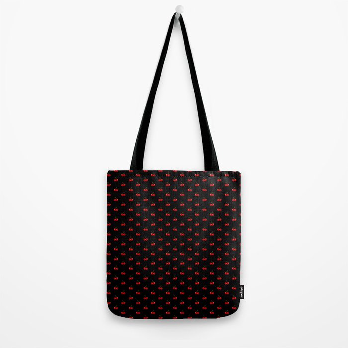 Y2K Cherries - Black Pattern Miniature Tote Bag Gallery Image 2