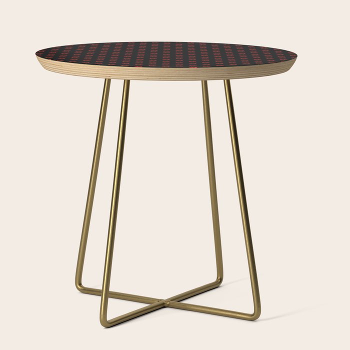 Y2K Cherries - Black Pattern Miniature Side Table Gallery Image 1
